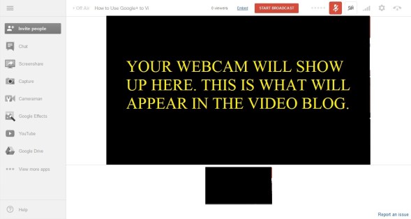Image 9 - Hangout on Air Screen Image 9 - Hangout on Air Screen